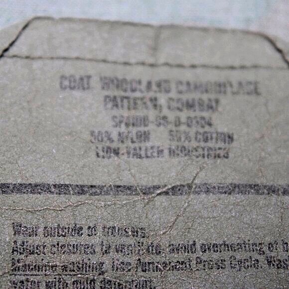 Vintage 1985 U.S. Air Force Camouflage Field Jacket | Small-Short | Authentic - Picture 10 of 12